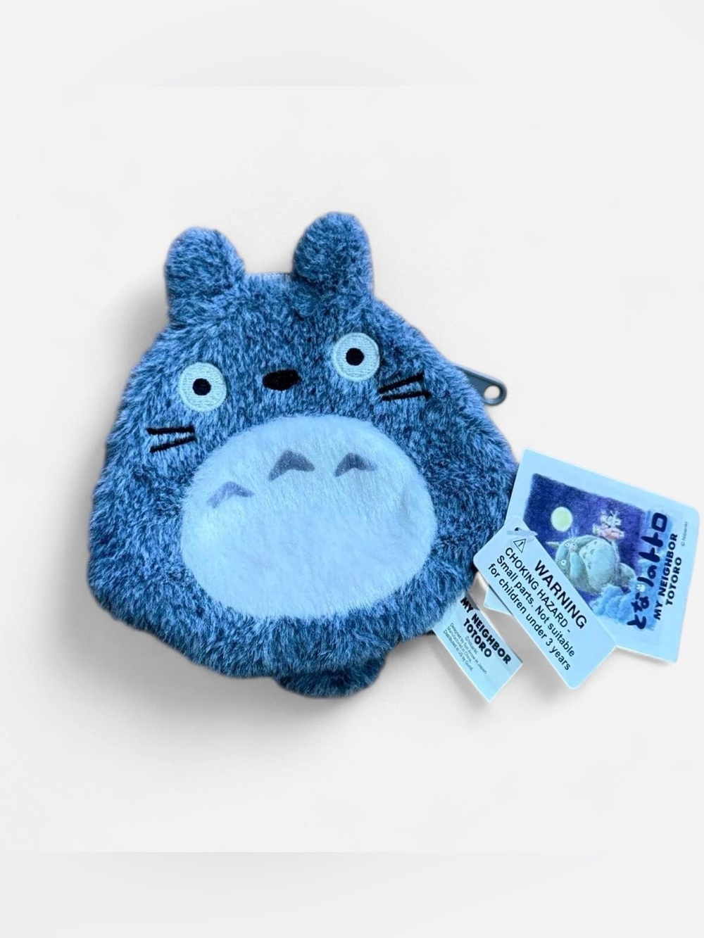 Studio Ghibli Totoro Fluffy Coin Case Plush Mini Pouch Japan Official NWT